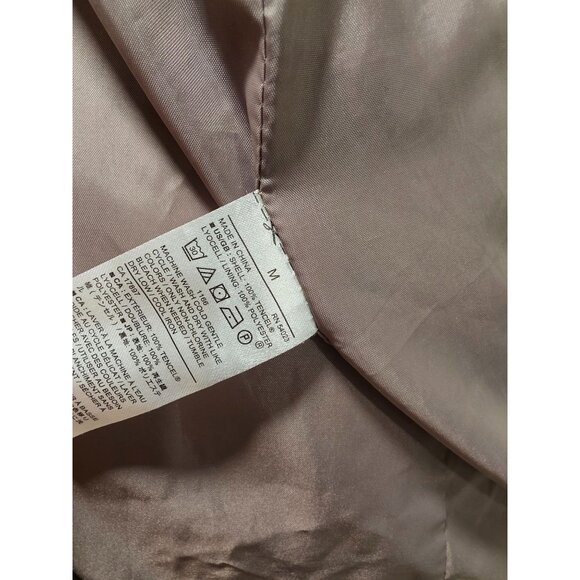 Draped Shawl Collar Taupe Open-Front Long Sleeve Jacket - Picture 12 of 12